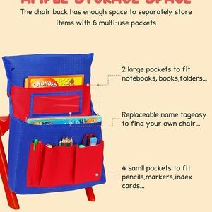 Girl/Boy/Unisex/Kids /Student School Chair Pockets